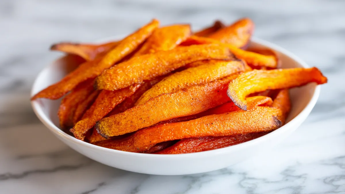 Easy and Crunchy Baked Carrot Chips Recipe