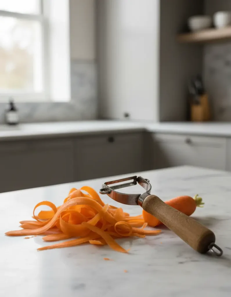 Raw Carrot Salad Recipe Prep The Carrots