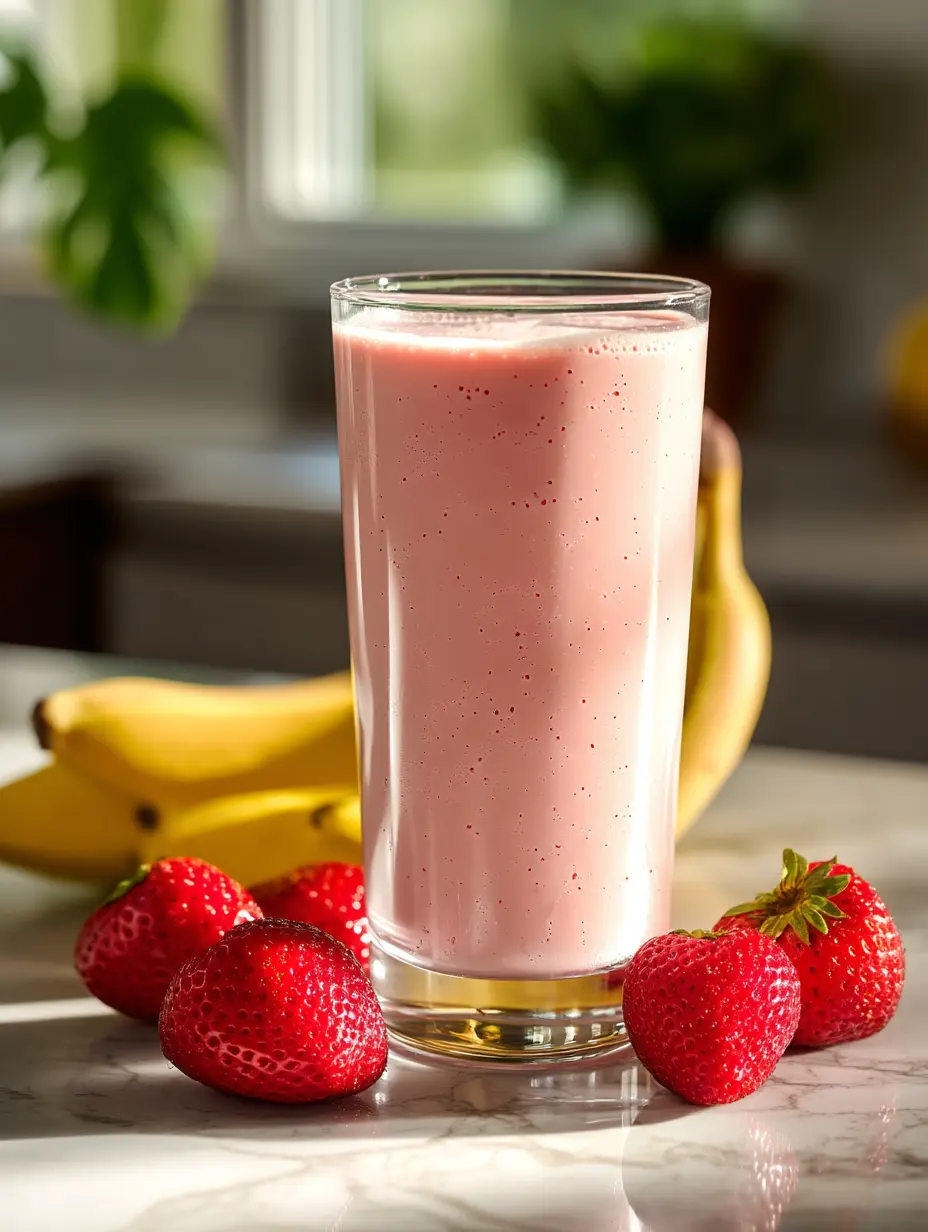 Strawberry Banana Milkshake Recipe