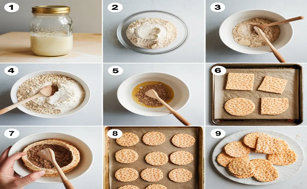 Step-by-Step Guide to Making Sourdough Discard Crackers