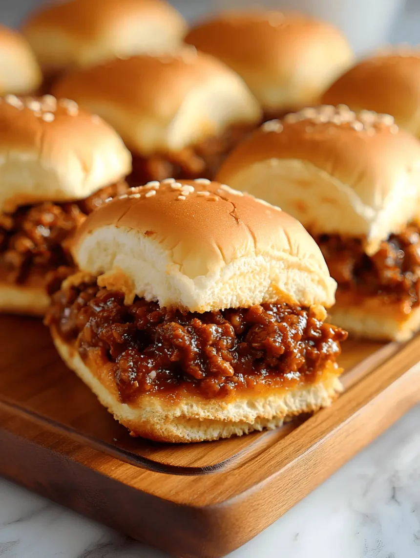 Sloppy Joe Sliders Recipe