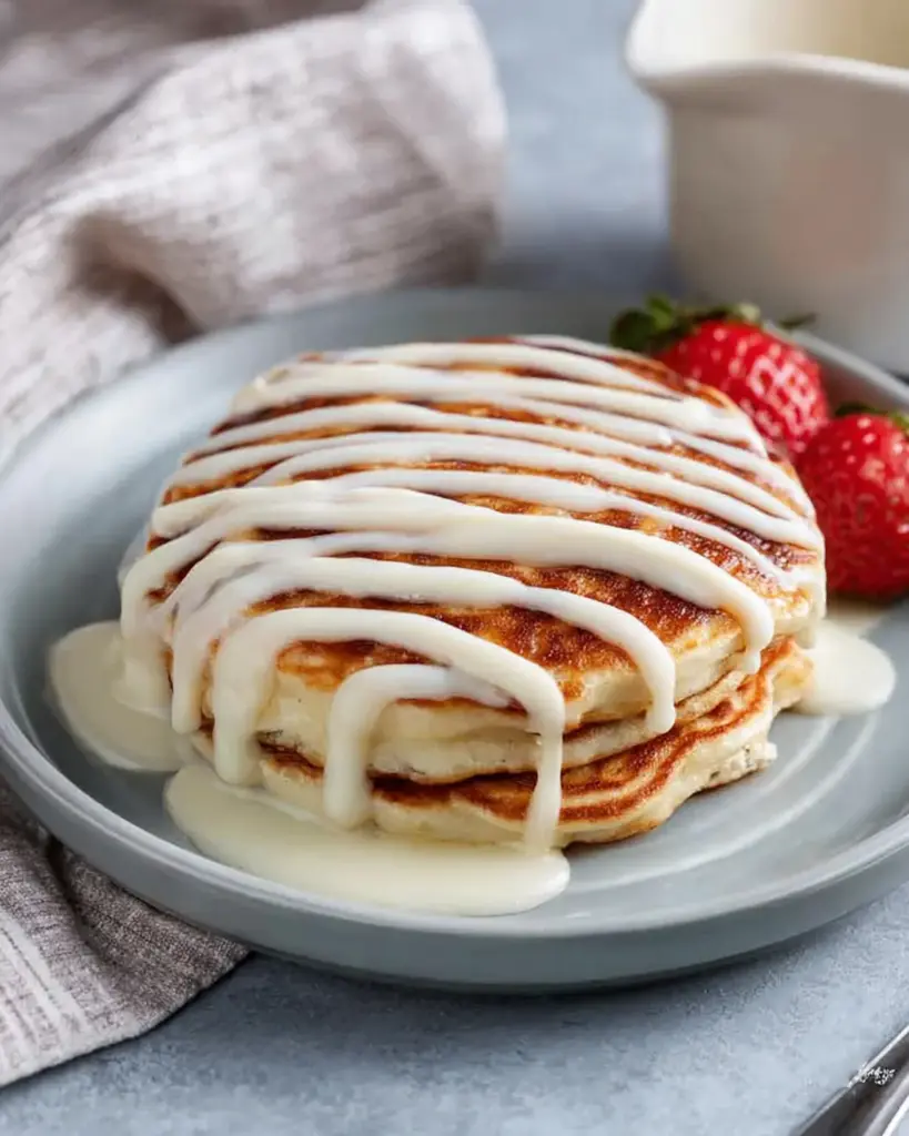 Everyone Loves Cinnamon Roll Pancakes