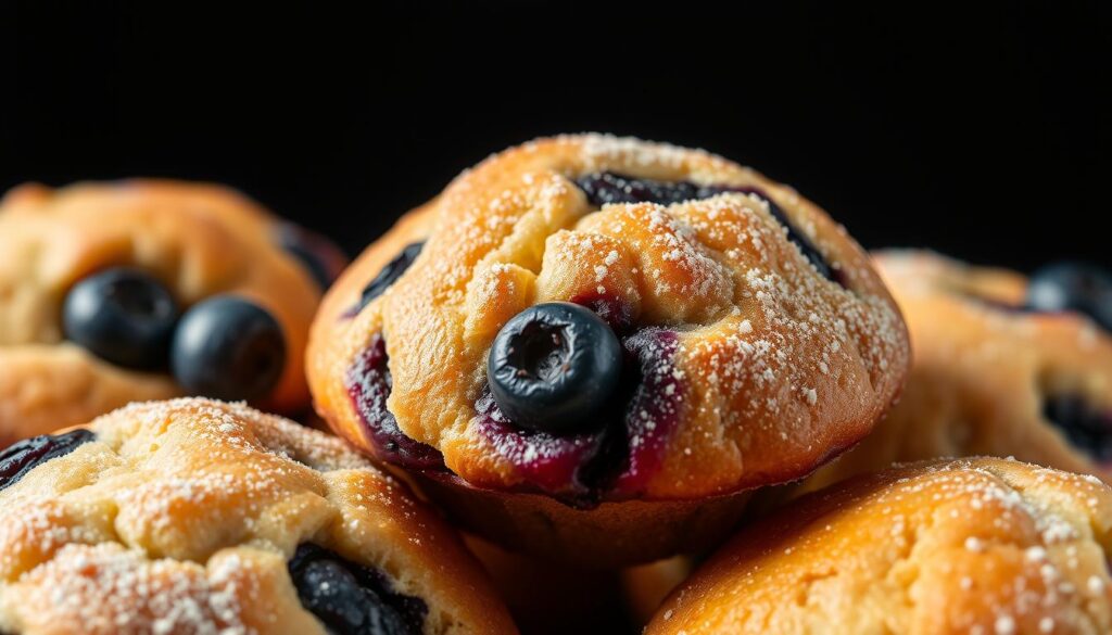 Soft and Tender Sourdough Blueberry Muffins