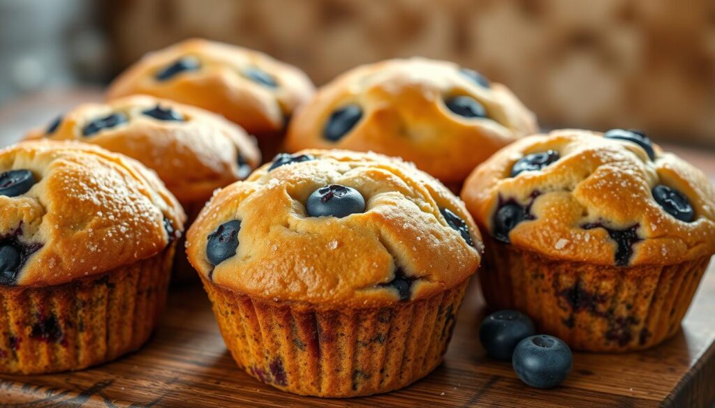 Sourdough Blueberry Muffins