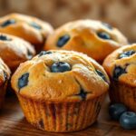 Sourdough Blueberry Muffins