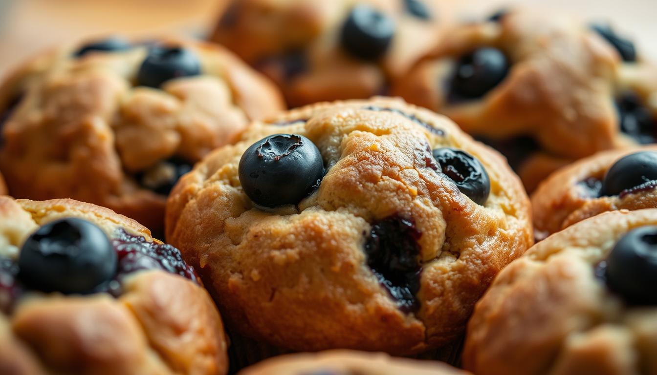 Sourdough Blueberry Muffins