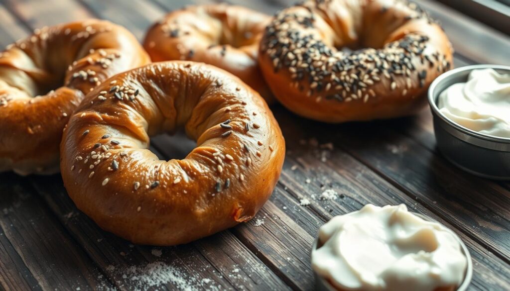 Sourdough discard bagels