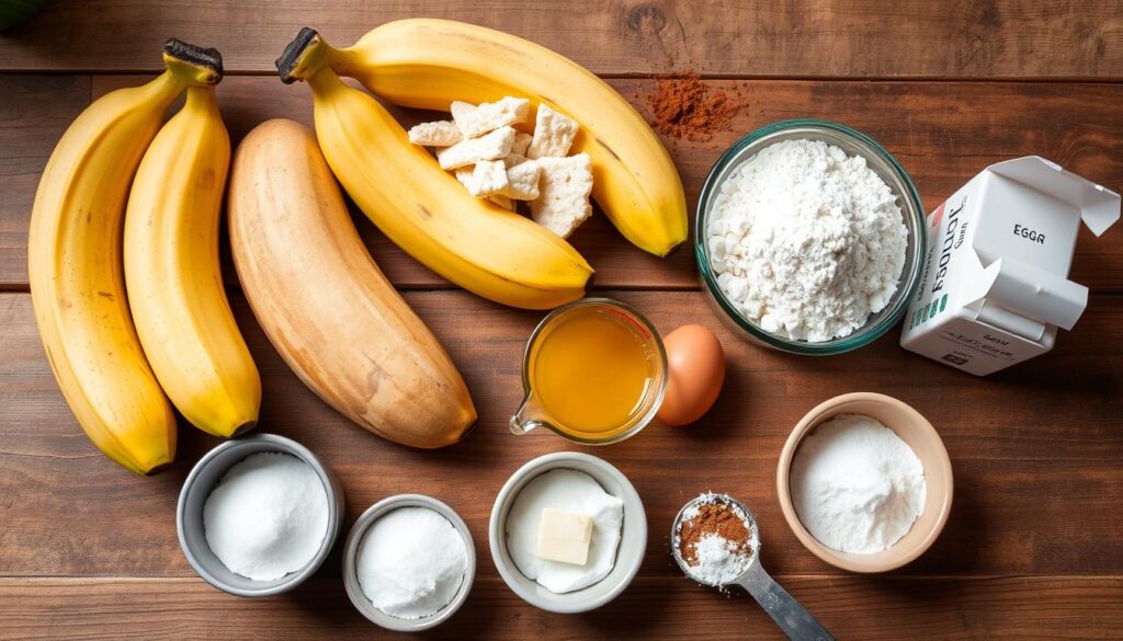 sourdough banana muffin ingredients