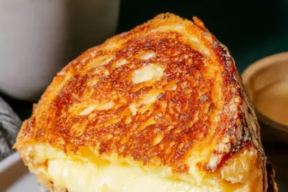 Sourdough Grilled Cheese with Cheddar and Gruyère