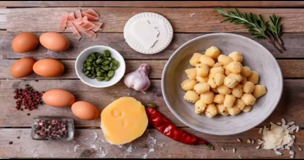 Essential Ingredients for Gnocchi Carbonara