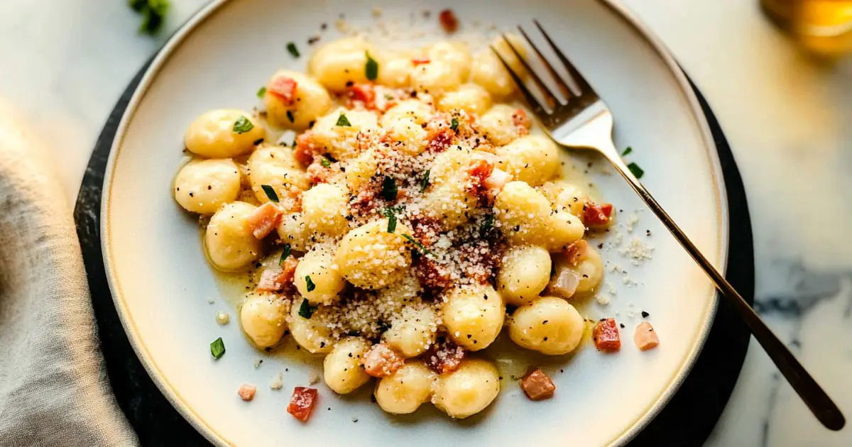 Gnocchi Carbonara