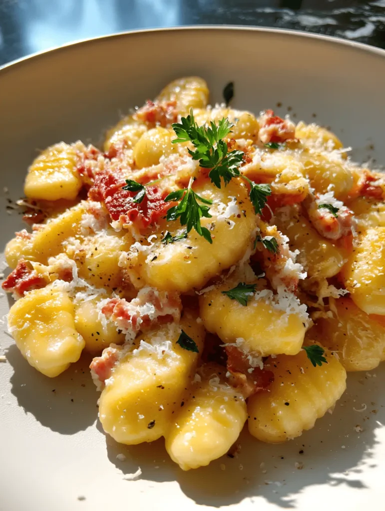 Gnocchi Carbonara Recipe