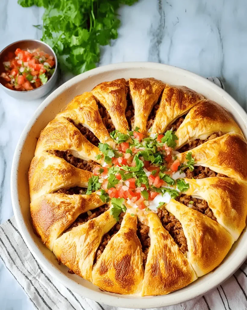 Taco Crescent Ring Recipe