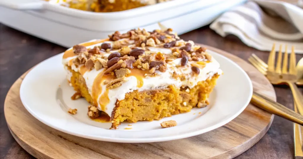 Pumpkin Poke Cake