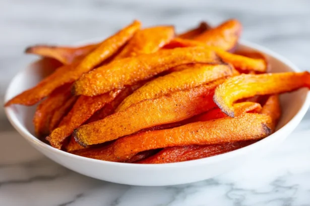 Easy and Crunchy Baked Carrot Chips Recipe