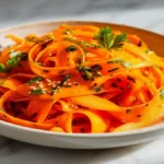 Crunchy and Refreshing Raw Carrot Salad Gluten-Free, Vegan)