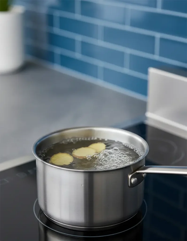 Brazilian Mounjaro drink recipe Boil the water step